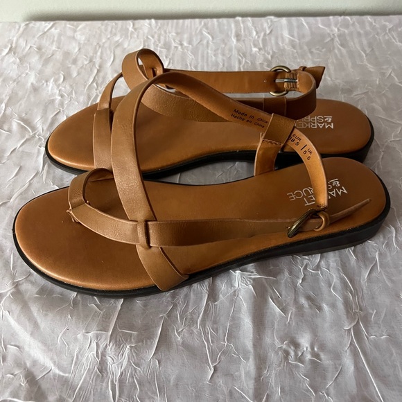 Market & Spruce Women's Brown Strappy Sandals size 8 - Picture 4 of 7
